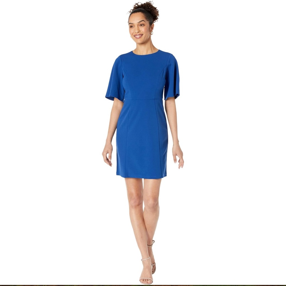 Donna Morgan: Mini Dress with Flutter Sleeve (NWT)